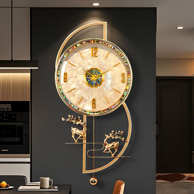 高档大气！！高级感客厅轻奢挂钟