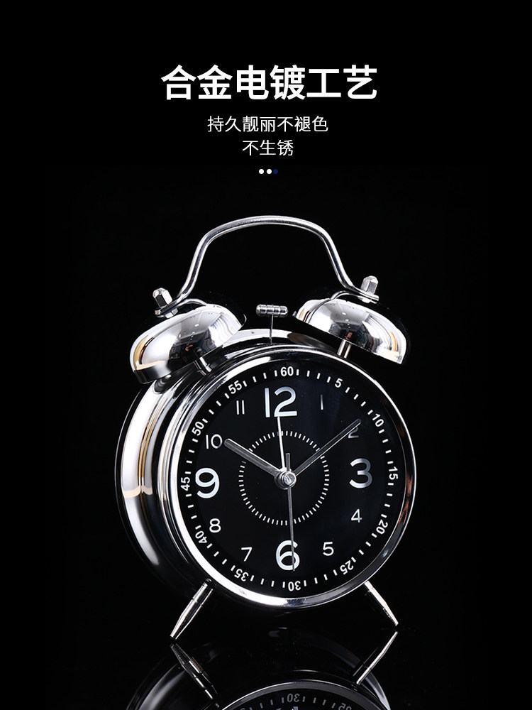 2024 신입생 특정 모닝 유물 어린이 소년 알람 시계 데스크탑 강력한 모닝 데스크탑 시계 알람 시계