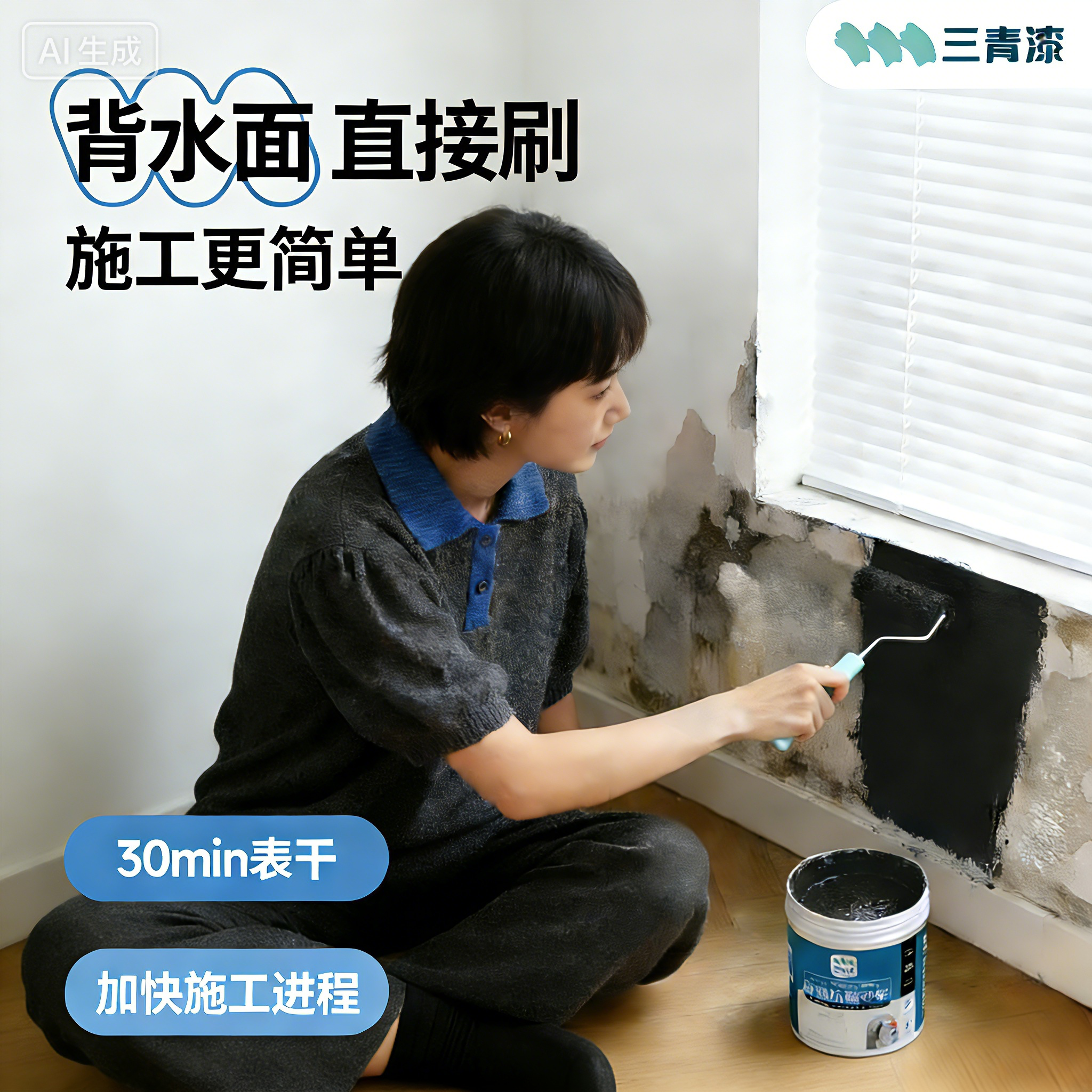 三青室内防水涂料墙面自刷抗碱水泥砂浆裂缝修补专用堵漏王防渗漏,基础建材,防水涂料,淘宝优惠券,粉丝福利购,淘宝优惠卷