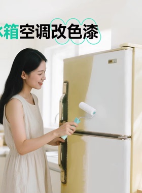 三青家用冰箱翻新漆白色空调改色水性塑料PVC/PC塑钢专用喷漆油漆