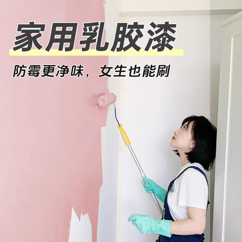 室内家用乳胶漆内墙自刷白色墙面翻新修复无霉味甲醛环保刷墙涂料