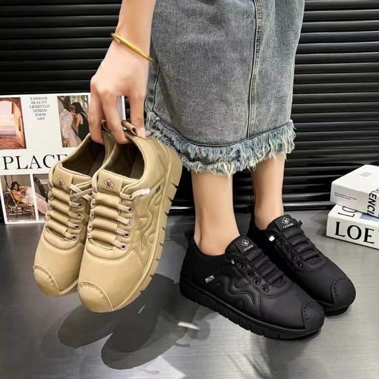 软面软底休闲鞋女2026秋冬新款百搭运动鞋一脚蹬单鞋舒适妈妈鞋子