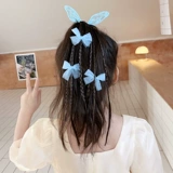 Детский парик с косичкой, боксерский хвостик с бантиком, резинка для волос, аксессуар для волос