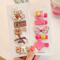 Комплект с бантиком, в цветочек