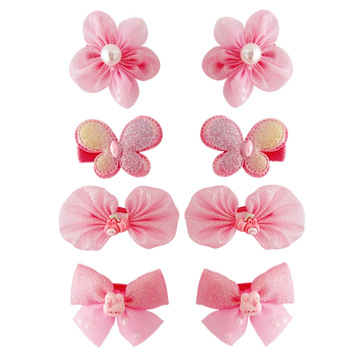 仔仔象儿童花朵不伤发蝴蝶结发夹