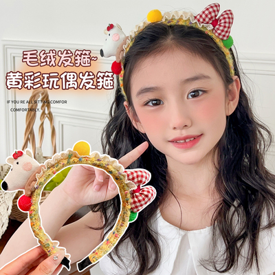 可爱洗脸拍照发箍女童2025新款