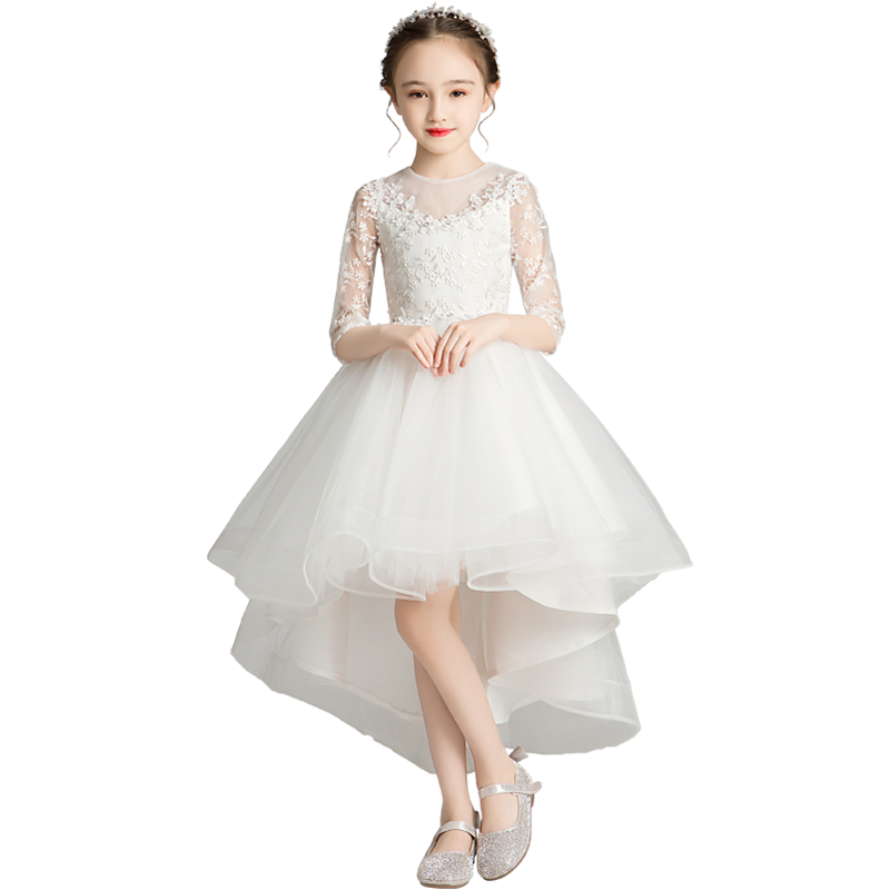 女童婚纱小花童公主裙女孩钢琴演出服儿童晚礼服洋气蓬蓬连衣裙女
