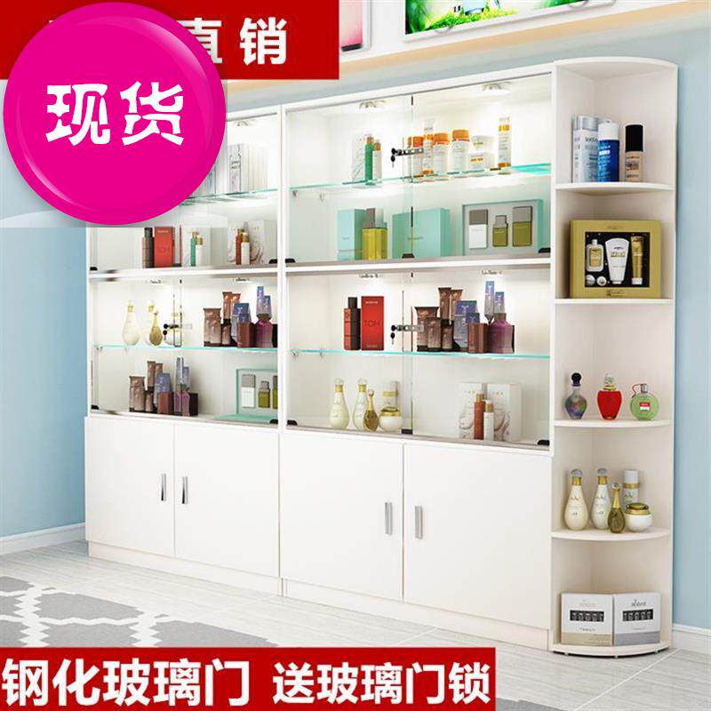玻璃带锁展示柜置物架活动复古化妆品a展示柜化妆品展示柜多层货|ruв категории коммерческий/офисная мебель, полки/витрина, бутик - витрина/витрина - от Buy2taobao.com для оказания профессиональной услуги покупки агента Taobao