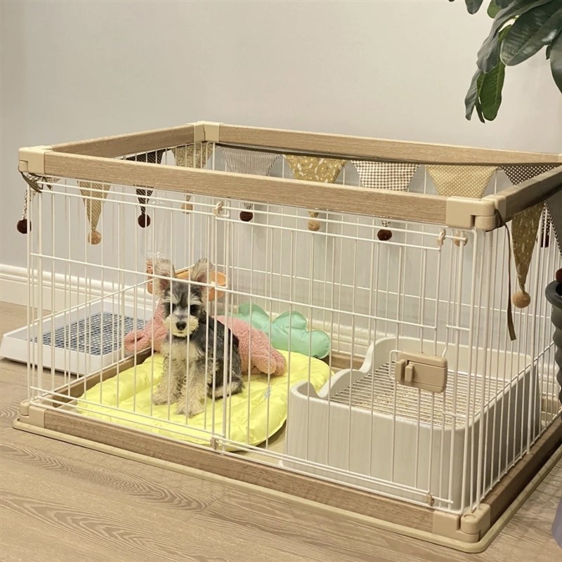 欧式宠物笼木质狗笼子猫狗通x用宠物家具室内狗窝狗屋中小型犬围