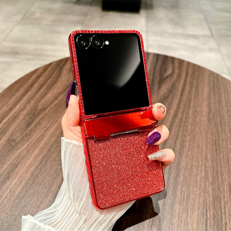 zflip7晶莹闪粉手机壳壳膜包邮