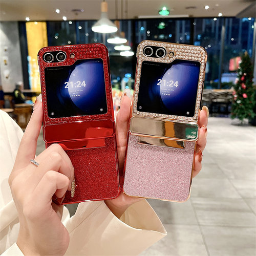 仿皮包邮三星手机壳铰链zflip6