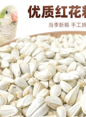 红花子红花籽玄风鹦鹉鸟食鸽子粮家养宠物零食仓鼠饲料白瓜子散装