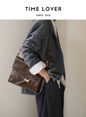 Time lover【包工头专属】步履轻盈公文包 女式单肩斜挎包包轻奢