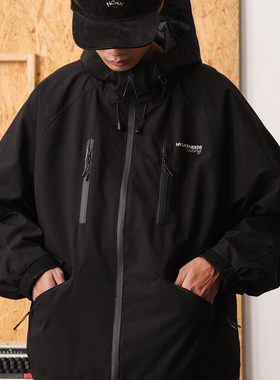 HavenYard 三合一复合户外防风防泼水宽松连帽冲锋衣机能外套国潮