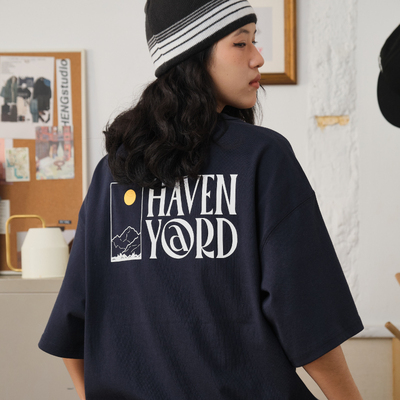 短袖T恤六色不同图案休闲男式