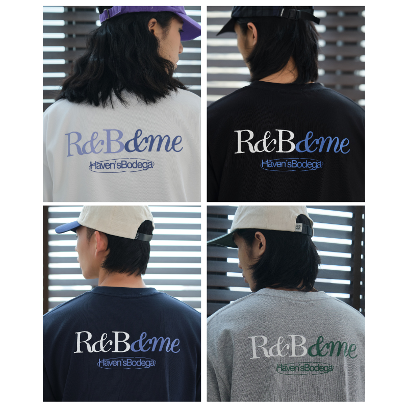 HavenYard R&B&me趣味标语短袖夏季百搭T恤