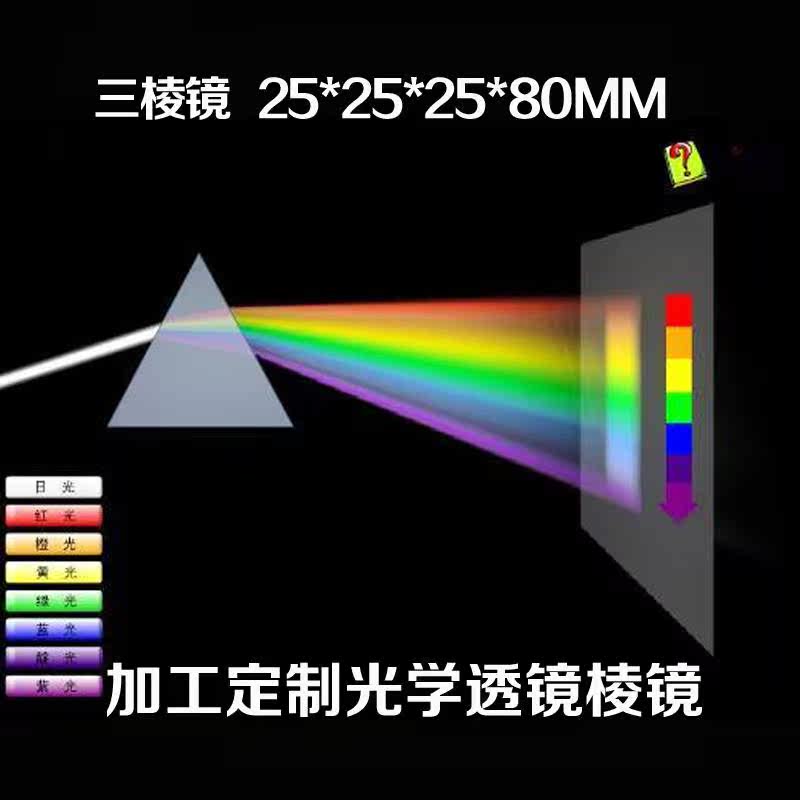三棱镜 25*25*80 看彩虹科普试验 光的折射 加工定制光学透镜棱镜|ruв категории электронный словарь/электрический бумажных книг/канцелярские принадлежности, демонстрация/Показать уведомление товаров, оборудование для обучения/экспериментальное оборудование - от Buy2taobao.com для оказания профессиональной услуги покупки агента Taobao
