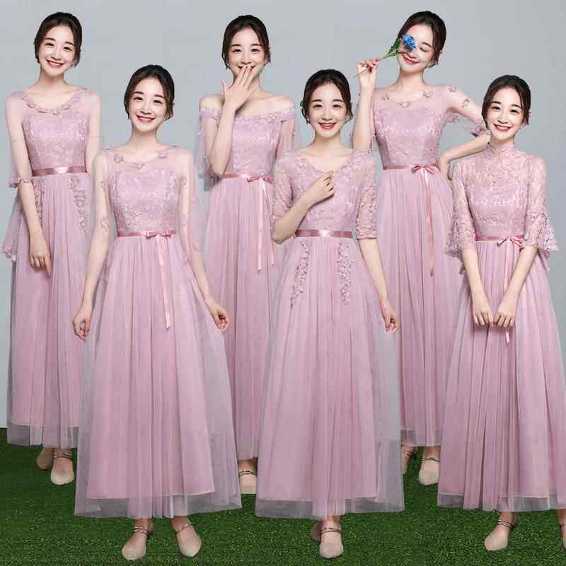 薄新礼服款女夏日晚会会场女裙子2019伴娘服姐妹裙裙秋服裙婚礼|ruв категории Женская одежда, Cвадебные платья, платье/вечернее платье - от Buy2taobao.com для оказания профессиональной услуги покупки агента Taobao