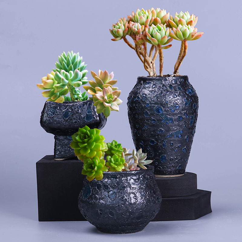 泡泡釉百搭陶瓷多肉绿植创意盆景