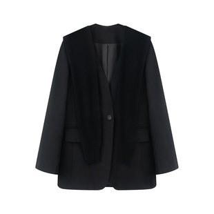 百搭气质休闲设计感披肩西装 秋新款 外套上衣女3111 2025女装 小艾