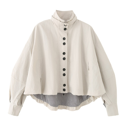 花苞短款工装外套女小个子2025春秋新款宽松显瘦百搭休闲夹克上衣