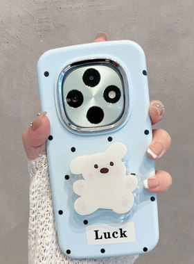 适用于oppoa6pro手机壳pln110不包镜头0pp0a6pro5g波点小狗opa带支架oppa可爱女poopa蓝色opooa防摔opopa软壳