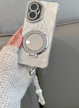 适用于华为荣耀300手机壳新款女honor300pro简约amm一an00带支架amp-anoo镜子三百高级感x300全包防摔p300por