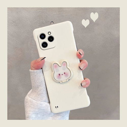 适用于荣耀60se无边框硬壳带支架