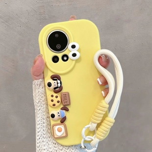 适用于华为nova13手机壳navo12卡通n12pro可爱novo12ultra星耀版 软壳女萌 blk一al80立体note全包防摔nava新款