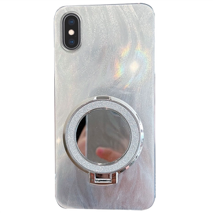 适用于苹果x手机壳xs新款xsmax女xr简约iphonex带支架iponex镜子8x高级感ix手绳ipx叉r全包rx防摔10xmax大x s