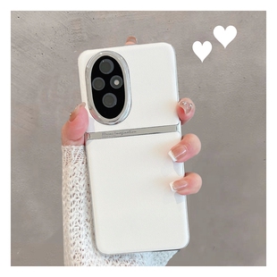 p200p皮纹二百曲面屏高级感硬壳纯色 x200por女款 适用于华为荣耀200手机壳新款 honor200pro简约eli一an00时尚