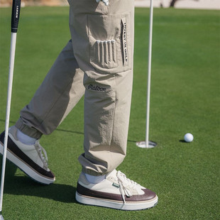 高尔夫球男士 长裤 夏款 韩国malbon 男休闲松紧长裤 男裤 薄款 golf