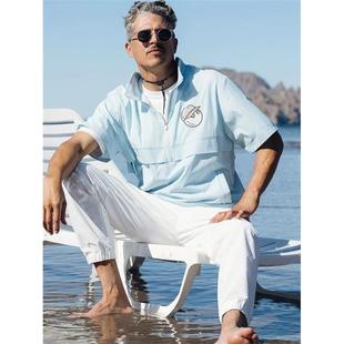 POLO衫 24韩国原单malbon高尔夫服装 透气运动polo休闲夏季 短袖 男士