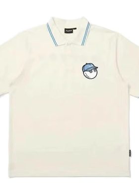 韩国malb 高尔夫球男士golf短袖翻领刺绣高球T恤透气POLO衫