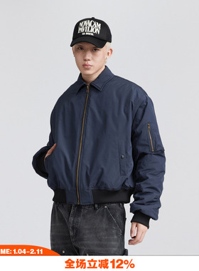 NOVACAM 美式vibe飞行夹克ma1棉服bomber保暖boxy廓形外套