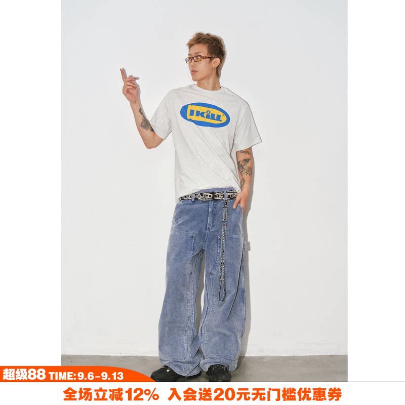 NOVACAM美式高街字母短袖T恤图片