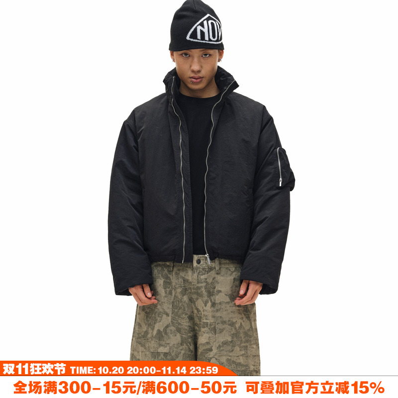 NOVACAM美式休闲短款防风棉服