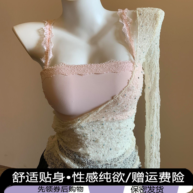 法式蕾丝内衣套装美背外穿
