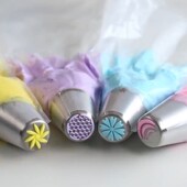 俄罗斯裱花嘴套装 一体立成型韩式 玫瑰花束蛋糕挤郁金香工具裱花头