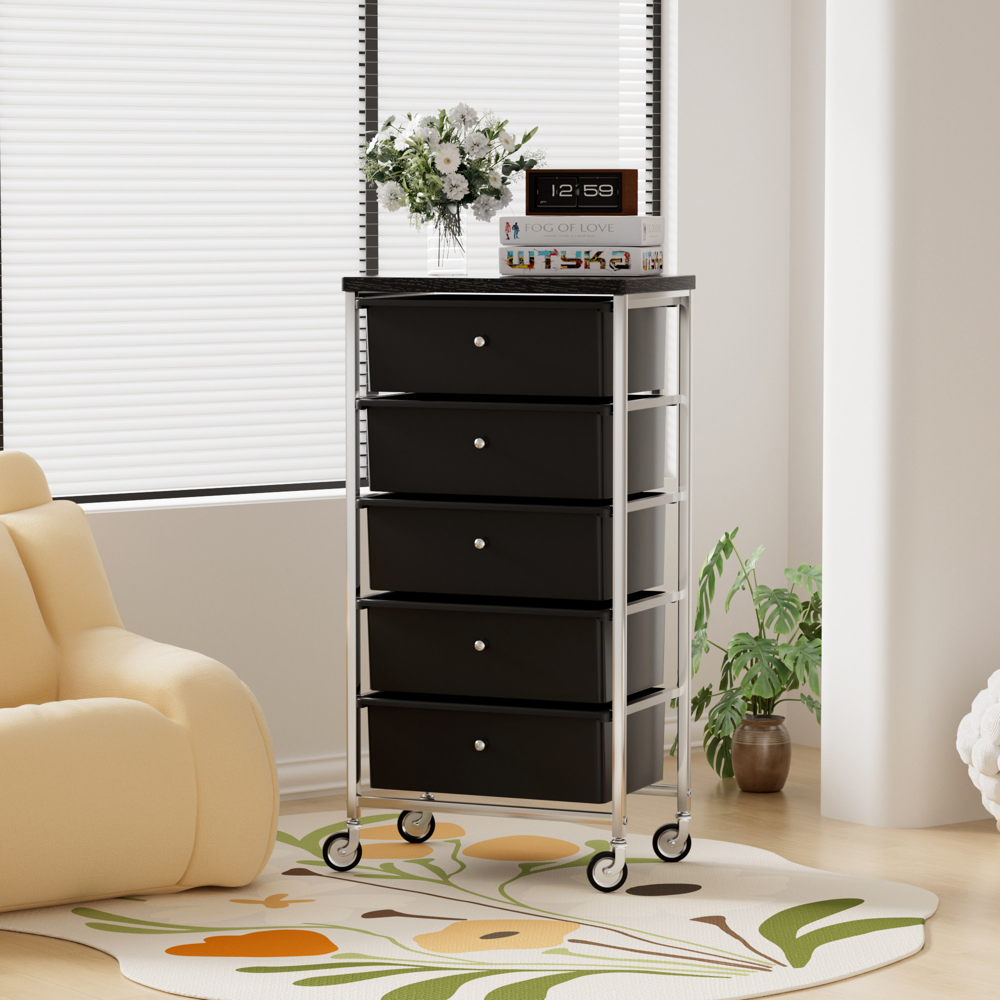 家用收纳架小推车零食置物架落地可移动多层柜子收纳储物分层架子,收纳整理,收纳柜,淘宝优惠券,粉丝福利购,淘宝优惠卷