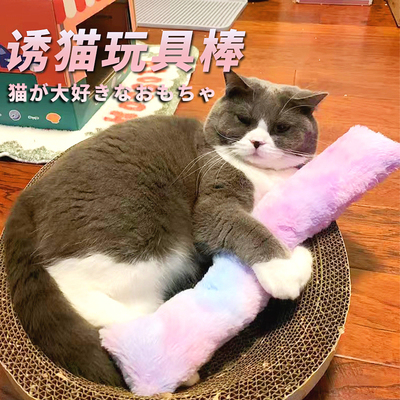 猫咪自嗨解闷逗猫棒猫薄荷木天蓼益智消耗体力专用磨牙抱枕的玩具