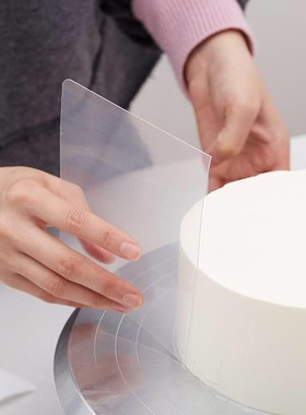 烘焙透明软刮板奶油蛋糕抹平造型塑料刮片波浪边蛋糕胚抹弧胚工具