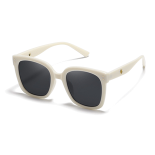 白色GM墨镜女款白框2025新款高级感大脸防晒防紫外线太阳眼镜海边