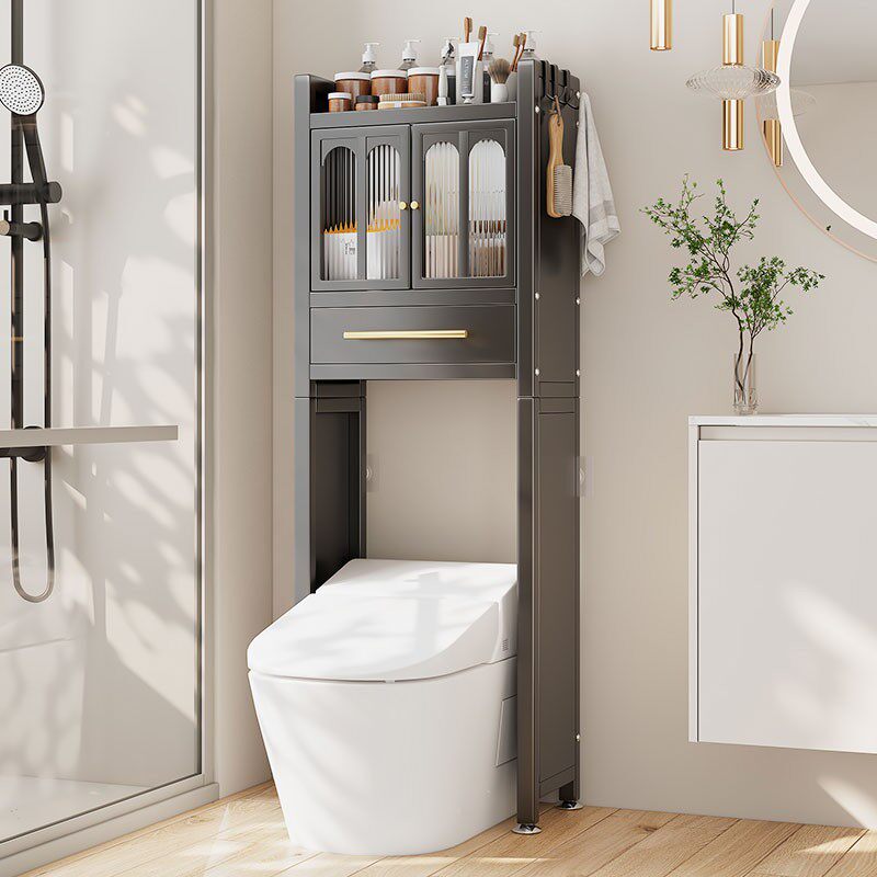 卫生间智能马桶上方置物架落地阳台洗衣机柜子厕所浴室储物收纳柜