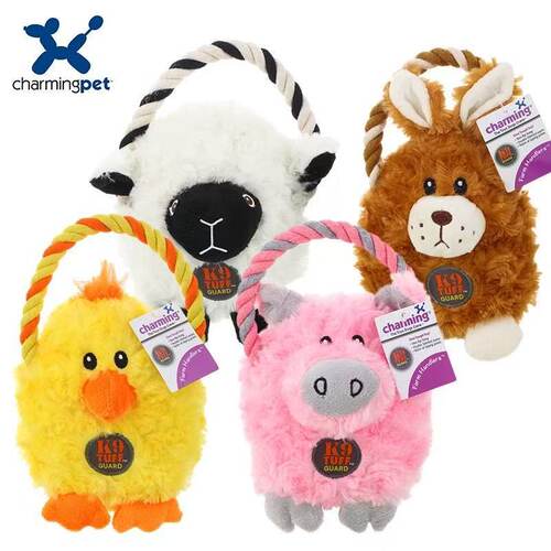绮敏CharmingPet农场系列狗玩具宠物用品磨牙发声毛绒安抚玩具