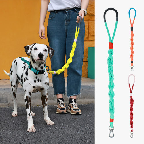 狗狗手工编织牵引绳中大型犬