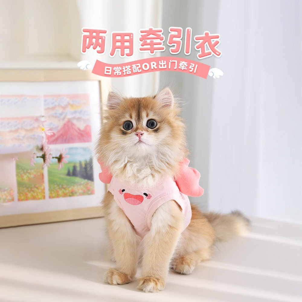 猫咪牵引绳背心式衣服小型犬幼犬遛猫绳猫链溜猫用宠物胸背带狗狗,宠物/宠物食品及用品,猫牵引绳,淘宝优惠券,粉丝福利购,淘宝优惠卷