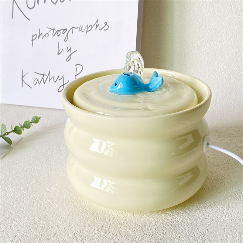 猫咪加热恒温饮水机自动循环陶瓷