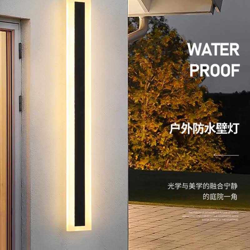 户外壁灯简约现代防水不锈钢过道灯具入户花园阳台露台室外庭院灯
