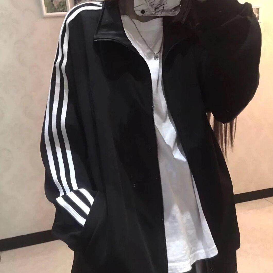 休闲棒球服三杆夹克男女学生韩版潮流宽松情侣外套春秋款潮牌